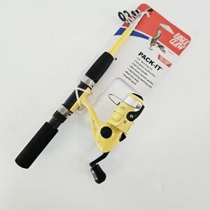 NWT Eagle Claw Pack-It Telescopic Compact Spinning Reel and Rod Combo PK56TS